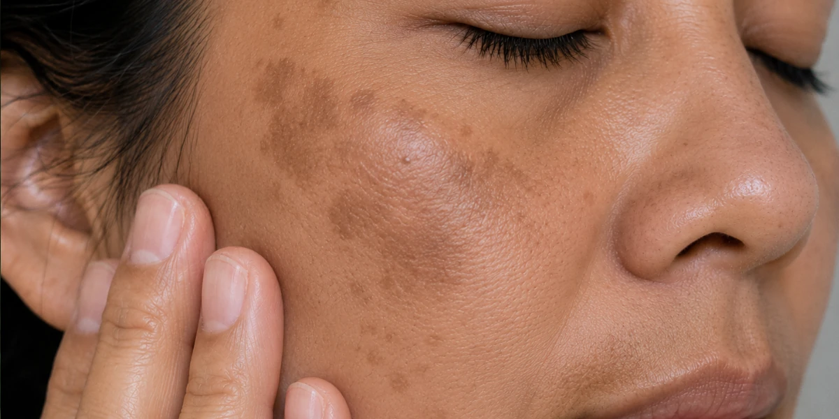 Huid met melasma